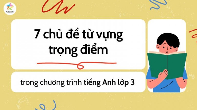 7 CHỦ ĐỀ TỪ VỰNG TIẾNG ANH TRỌNG ĐIỂM TRONG CHƯƠNG TRÌNH TIẾNG ANH LỚP 3
